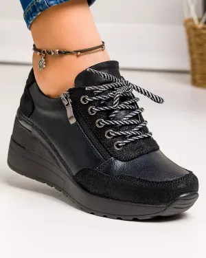 Pantofi Casual - Pantofi Piele Naturala Agnes - Negri