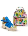 Rucsac dama piele naturala imprimeu multicolor POL152 7