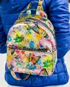 Rucsac dama piele naturala imprimeu multicolor POL152 10