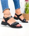 Sandale dama piele naturala negre cu inchidere scai F005-019 2
