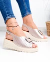 Sandale dama piele naturala rose perforate T-8021-2 3