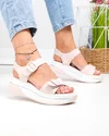 Sandale dama piele naturala roz cu talpa groasa F001-806 2