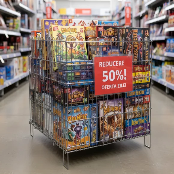Cos promotional metalic pliabil 77×80 cm pentru magazine si supermarketuri picture - 2