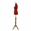BUST ROSU 987 DAMA CU PICIOR TREPIED NATUR
