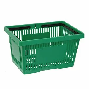Cos de cumparaturi cu maner 28 Litri, Verde