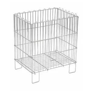 Cos promotional metalic pliabil 52×54 cm pentru magazine si supermarketuri