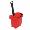 Cos de cumparaturi cu roti si maner 40 litri, Rosu picture - 1