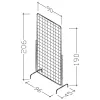 Plasa pentru expunere, model cromat 190x90 cm picture - 2