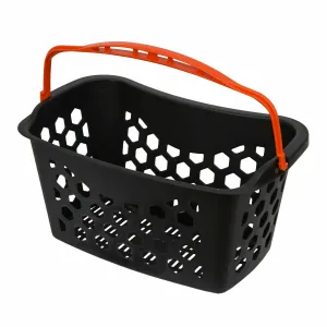 Cos de cumparaturi cu maner 25 litri, Negru