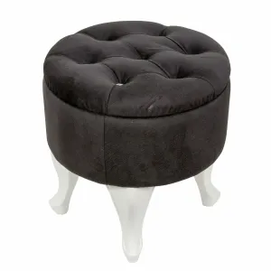 TABURET LUX, NEGRU