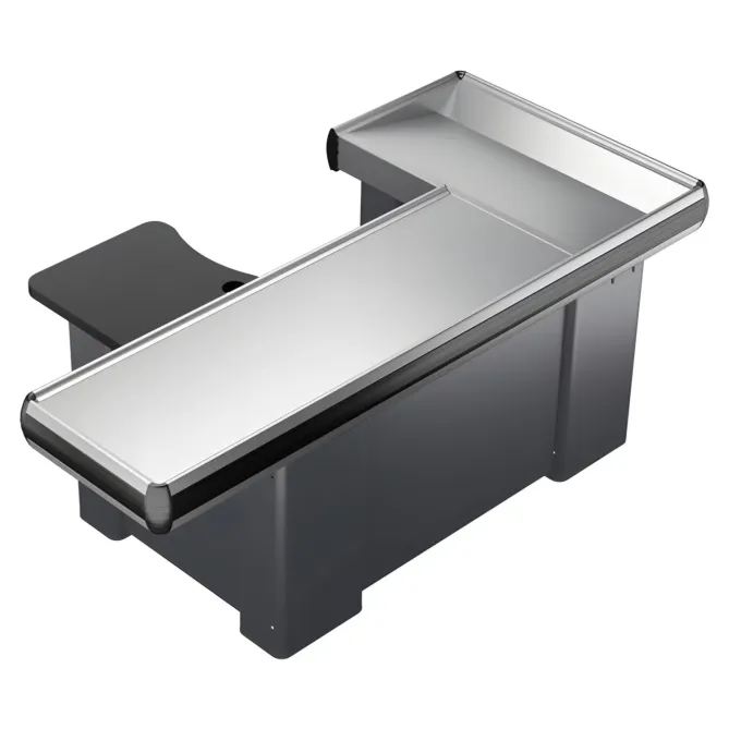 Masa pentru casa de marcat U 240 cm stanga, Rama din aluminium picture - 2
