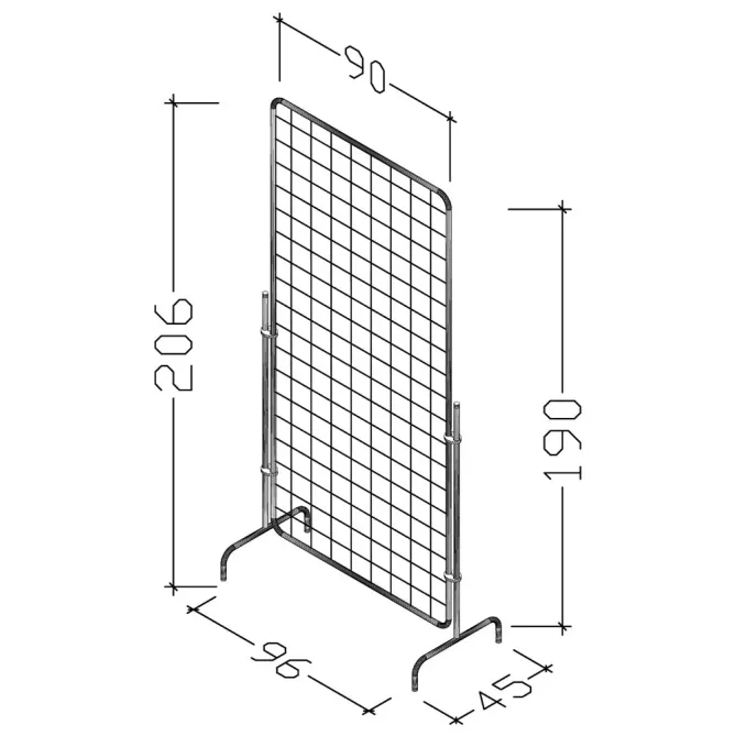 Plasa pentru expunere, model cromat 190x90 cm picture - 2