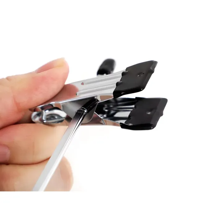Set 100 bucati umeras metal cu clipsuri 40 cm picture - 3