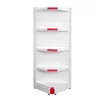 Raft metalic de colt interior Alb 195 cm picture - 3
