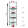 Raft metalic de colt interior Alb 225 cm picture - 4
