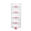 Raft metalic de colt interior Alb 225 cm picture - 3