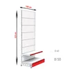 Raft metalic perforat de perete 225 cm picture - 3