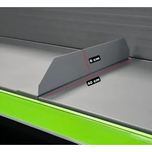 Separator metalic pentru rafturi, 40 x 6 cm, gri