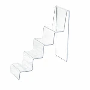 Suport plexi pentru portofele cu 4 trepte transparent