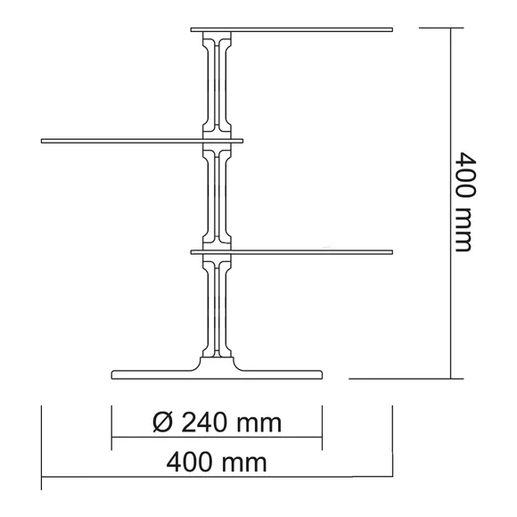 Suport plexiglas transparent cu 3 niveluri pentru expunere produse picture - 4