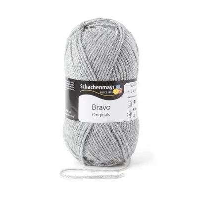 Acrylic yarn Bravo - Medium Grey 08295