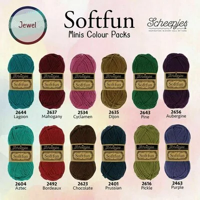 Color pack Scheepjes Softfun Rich 12 X 20g - Jewel