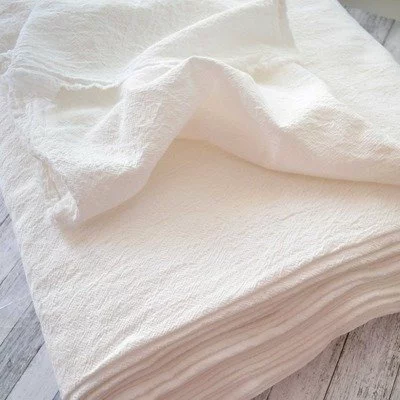 Cotton Gauze fabric - Catrina White