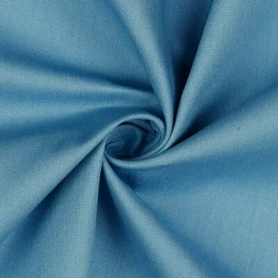 Cotton Poplin uni - Blue Shadow