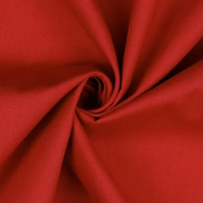 Cotton Poplin uni - Red