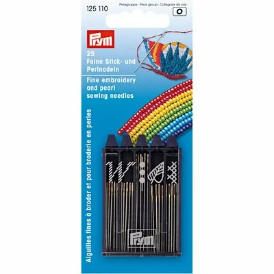 Embroidery and beading needles assortment