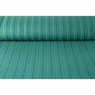 Jacquard Cable Knit - Sea Green