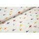 Printed Cotton Brushed -  Airplanes White