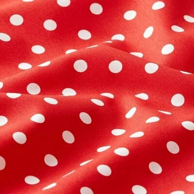 Printed Cotton - Dots Red