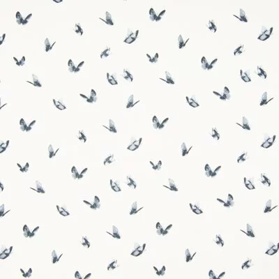 Printed Cotton Jersey - Butterflies Grey