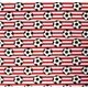 Printed Poplin - Soccer Stripes Red