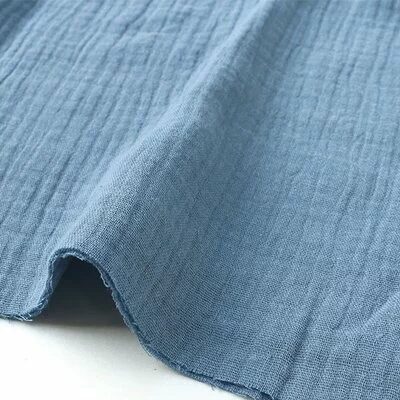 Solid Musselin - Blue Jeans