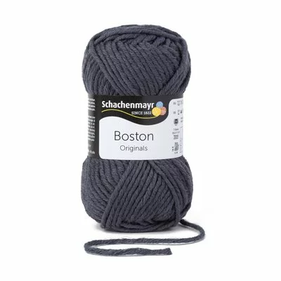 Wool blend yarn Boston-Graphite 00197