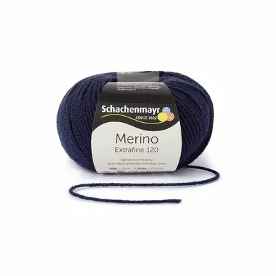 Wool Yarn - Merino Extrafine 120 Marine 00150