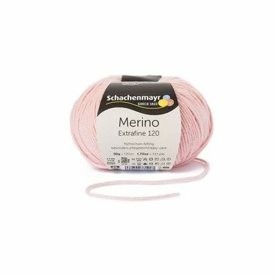Wool yarn - Merino Extrafine 120  Pale pink 00135