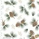 Bumbac designer print - Forest Pine Cones