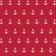 Bumbac imprimat - Anchor Party Red