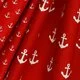 Bumbac imprimat - Anchor Party Red