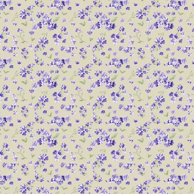 Bumbac imprimat digital - Lilac Blooms Sand