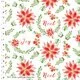 Bumbac Imprimat - Merry & Bright Poinsettia