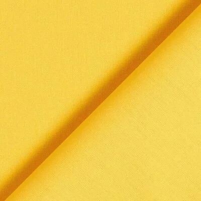 Poplin bumbac uni - Yellow