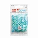 Capse rotunde din plastic Prym Love 9 mm Bleu-Mint - pachet 36 buc