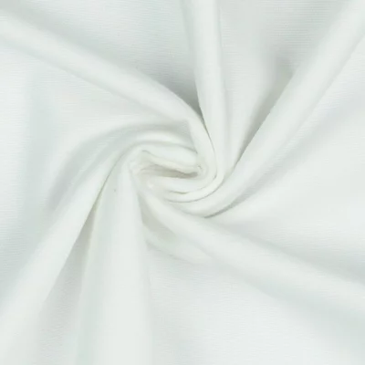 Finet de bumbac uni - White - cupon 60 cm