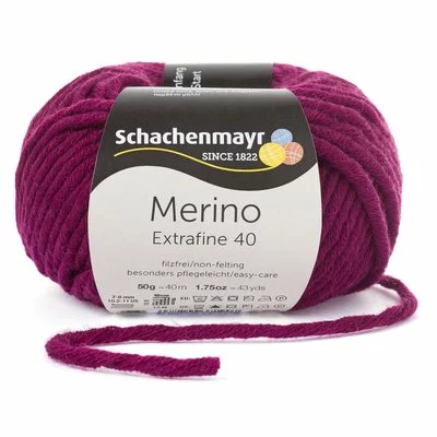 Fir lana Merino Extrafine 40 - Burgundy 00333