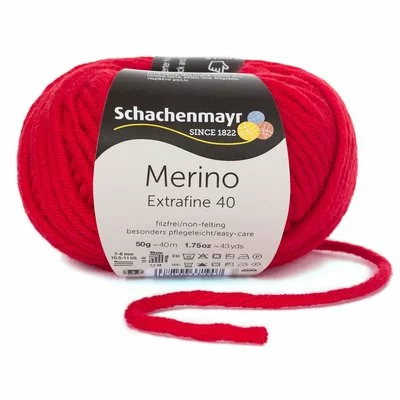 Fir lana Merino Extrafine 40 - Cherry 00331