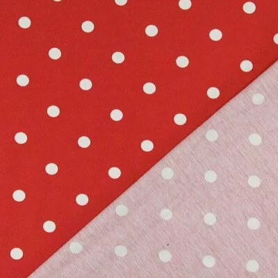 Jerse bumbac - Dots Red